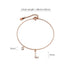 Solid 925 Sterling Silver Initial Crystal Personalised Alphabet Letter Bracelet Rose Gold Filled